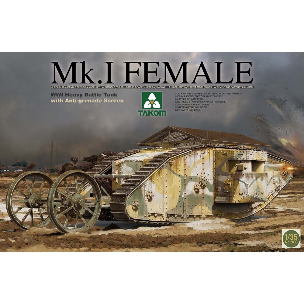 Bachmann Europe plc British Army WWI Mk I Female Heavy Tank
